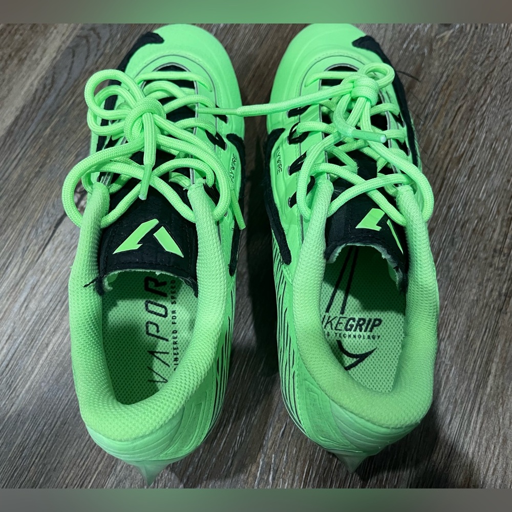 New Nike Vapor Edge 360 VC Football Cleats ‘Lime Blast’ FQ8764-300 Mens Size 7 - Picture 4 of 7